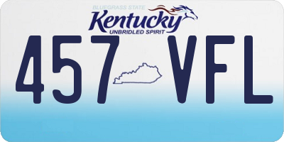 KY license plate 457VFL