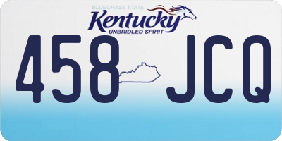KY license plate 458JCQ