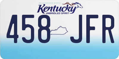 KY license plate 458JFR