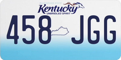 KY license plate 458JGG