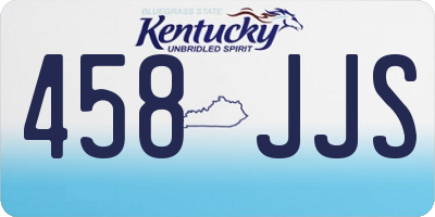KY license plate 458JJS