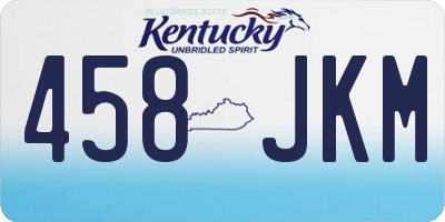 KY license plate 458JKM