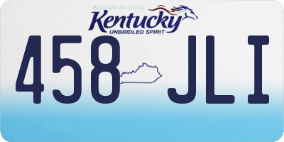 KY license plate 458JLI