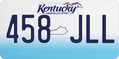KY license plate 458JLL