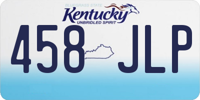 KY license plate 458JLP