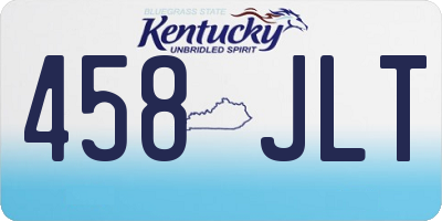 KY license plate 458JLT