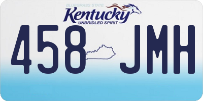 KY license plate 458JMH