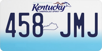 KY license plate 458JMJ