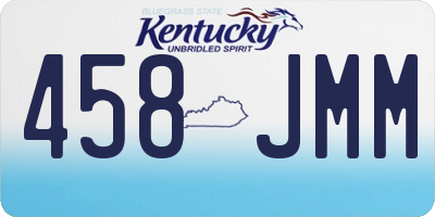 KY license plate 458JMM
