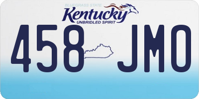 KY license plate 458JMO