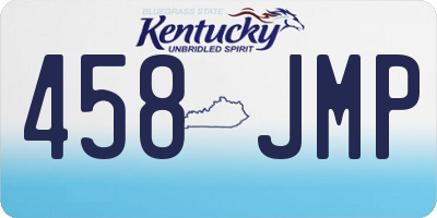 KY license plate 458JMP