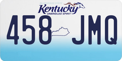 KY license plate 458JMQ