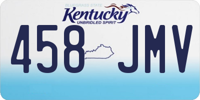 KY license plate 458JMV