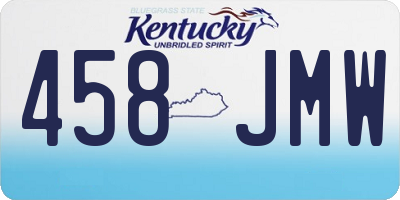 KY license plate 458JMW