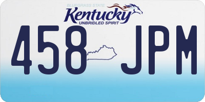KY license plate 458JPM
