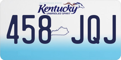 KY license plate 458JQJ