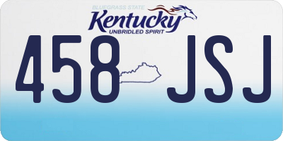 KY license plate 458JSJ