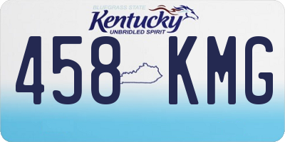 KY license plate 458KMG