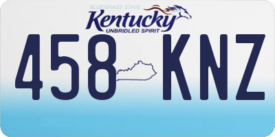 KY license plate 458KNZ