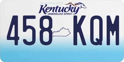 KY license plate 458KQM