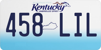 KY license plate 458LIL