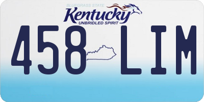 KY license plate 458LIM