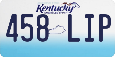 KY license plate 458LIP