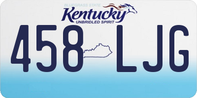 KY license plate 458LJG