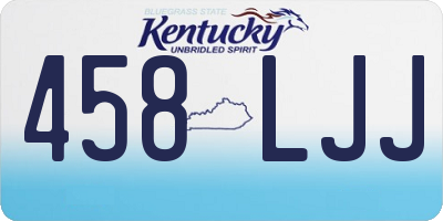 KY license plate 458LJJ