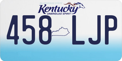 KY license plate 458LJP