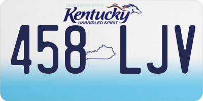 KY license plate 458LJV
