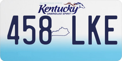 KY license plate 458LKE