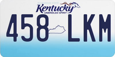 KY license plate 458LKM