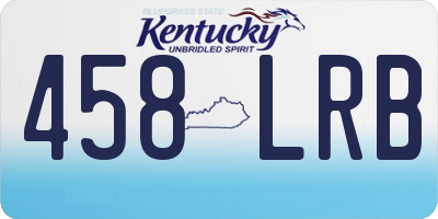KY license plate 458LRB