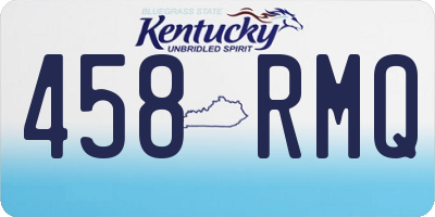 KY license plate 458RMQ