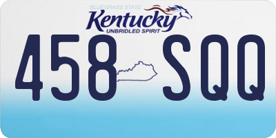 KY license plate 458SQQ