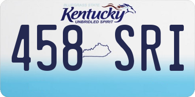 KY license plate 458SRI