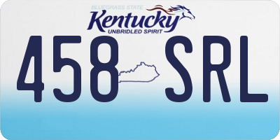 KY license plate 458SRL