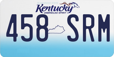 KY license plate 458SRM