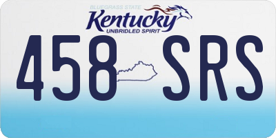 KY license plate 458SRS