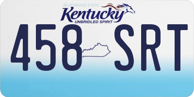 KY license plate 458SRT