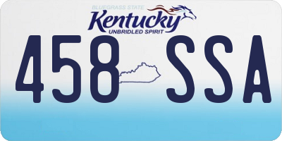KY license plate 458SSA