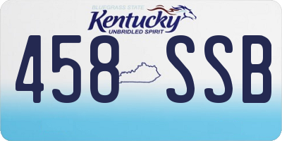 KY license plate 458SSB