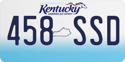 KY license plate 458SSD