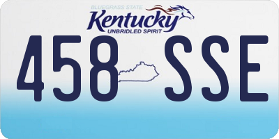 KY license plate 458SSE