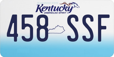 KY license plate 458SSF