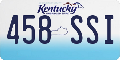 KY license plate 458SSI