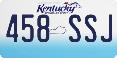 KY license plate 458SSJ