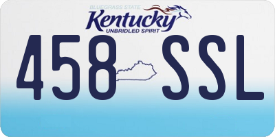 KY license plate 458SSL