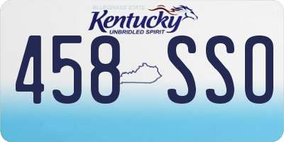 KY license plate 458SSO